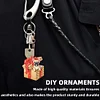 (US Local)6PCS  Christmas Dogs DIY Diamond Painting Keychain Diamond Art Keyrings