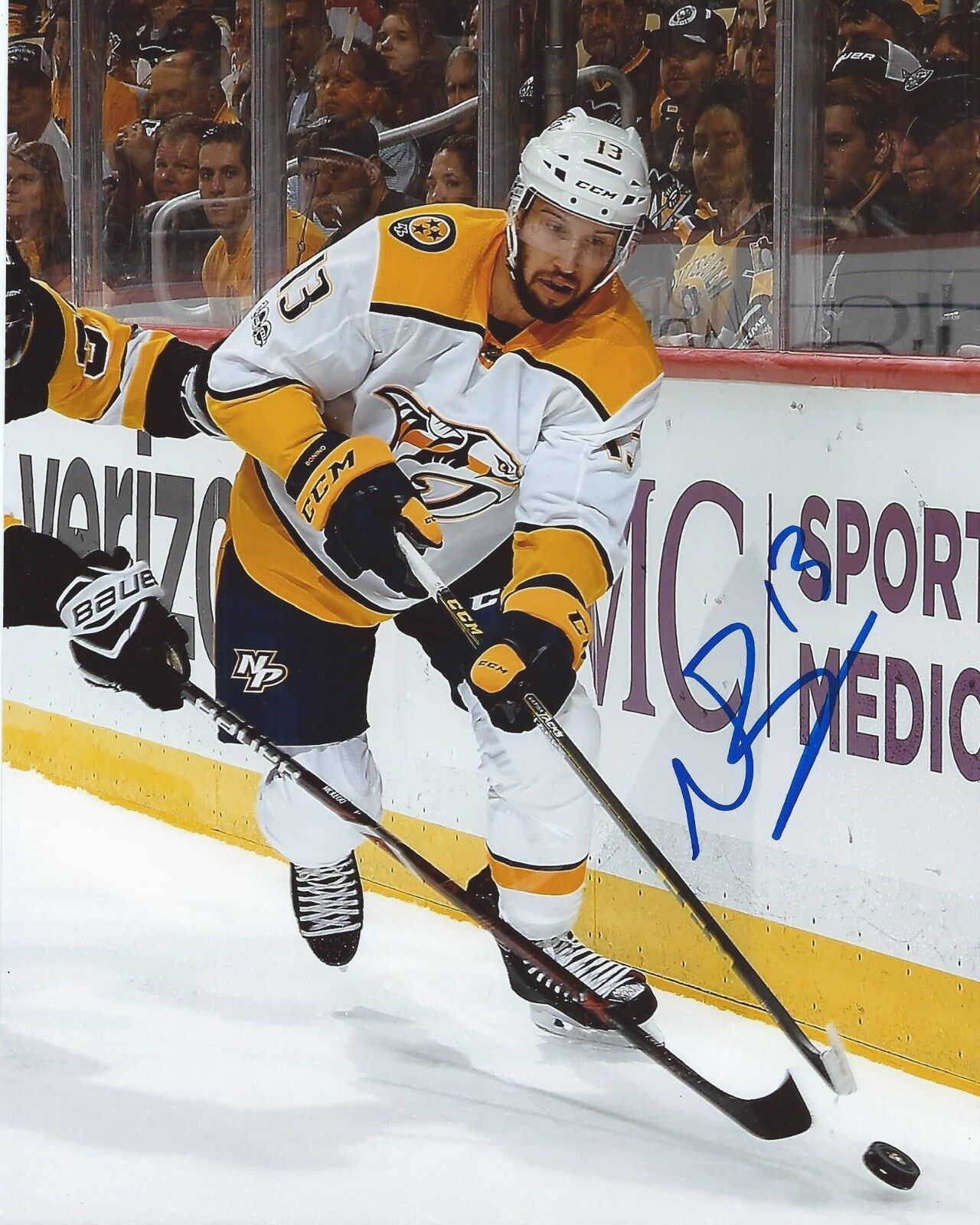 Nick Bonino Signed 8x10 Photo Poster painting Nashville Predators Autographed COA