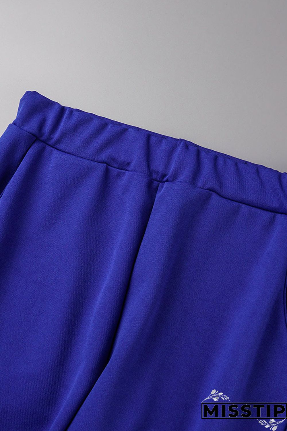 Blue Casual Print Patchwork O Neck Long Sleeve Two Pieces