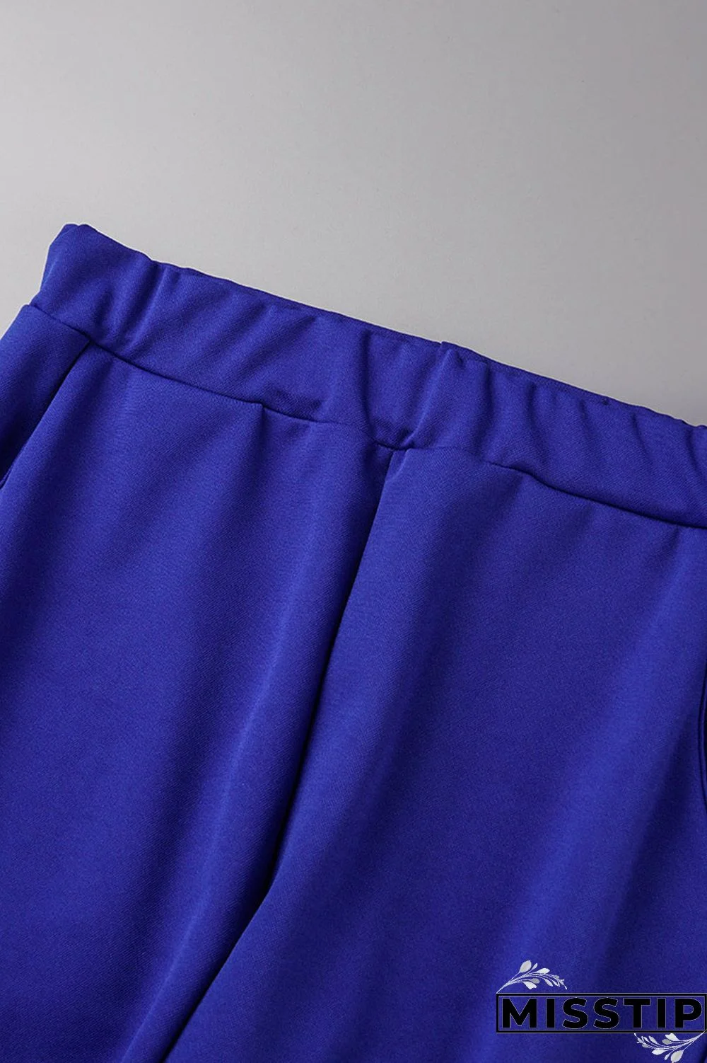 Blue Casual Print Patchwork O Neck Long Sleeve Two Pieces