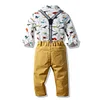 Baby Boy Printed Cotton Suit Fall Costume Set 2 Pcs