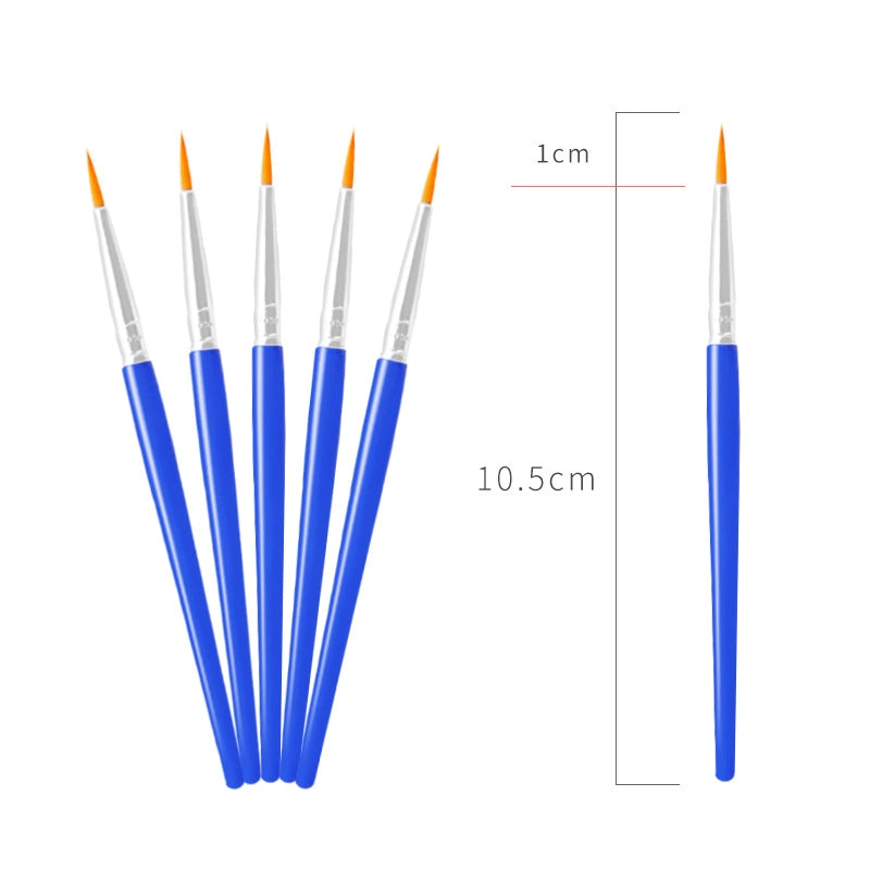 Simple Nylon Oil Painting Hook Line Pen Flat Brush