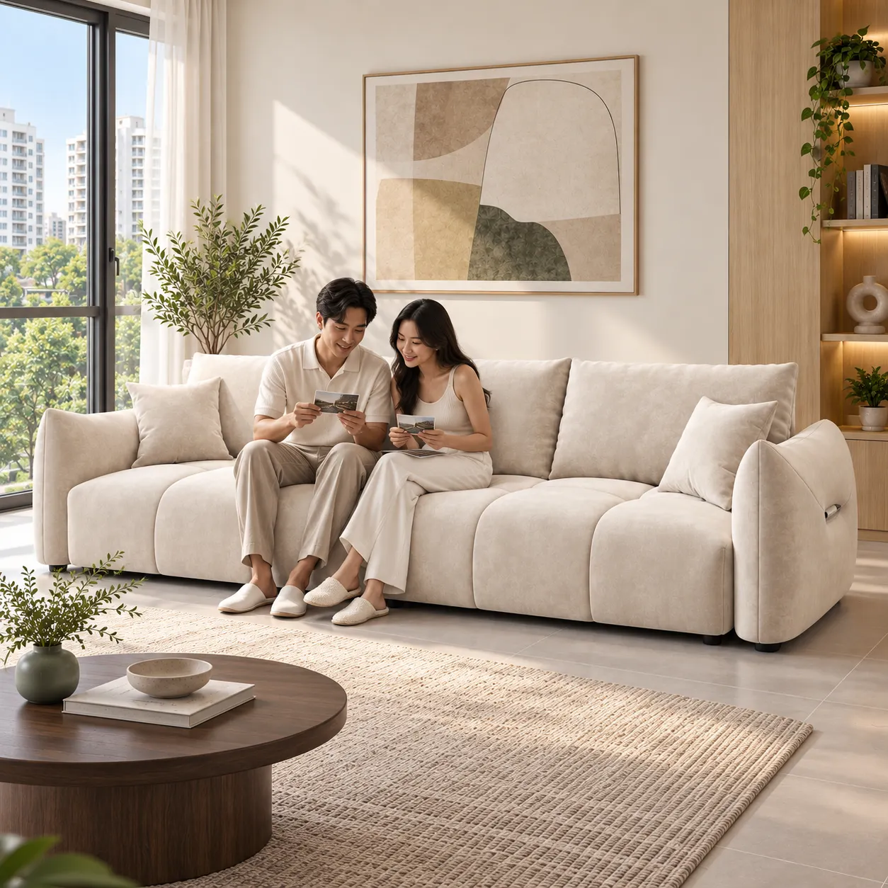 Maibao Sofa - Cream - Everyday living