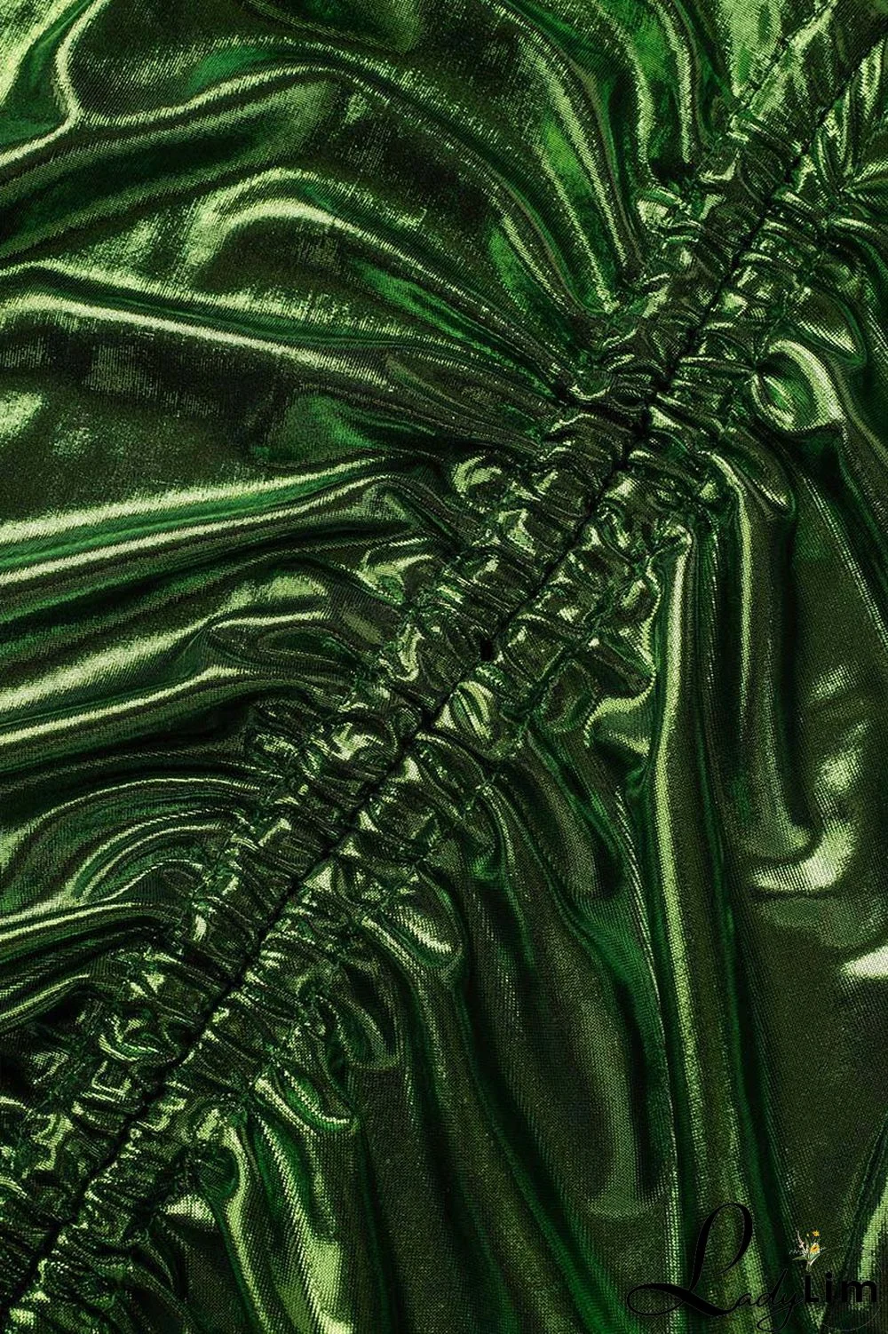 Silver Sexy Solid Bandage Backless Fold Halter Sleeveless Dress Dresses