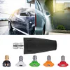 Rotating Dirt Blaster Turbo Nozzle 1/4 Quick Release Connector 5 Nozzle Tips