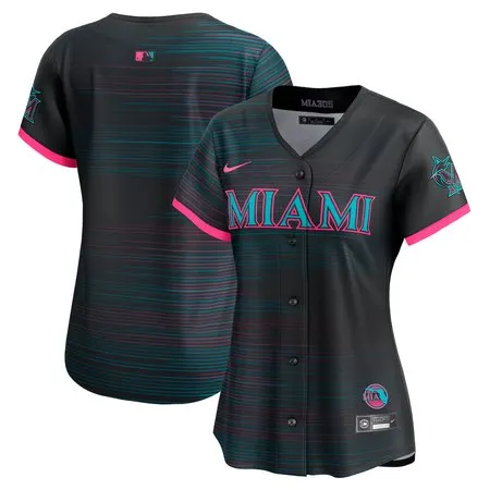 Women's Miami Marlins Black 2025 City Connect Limited Jersey