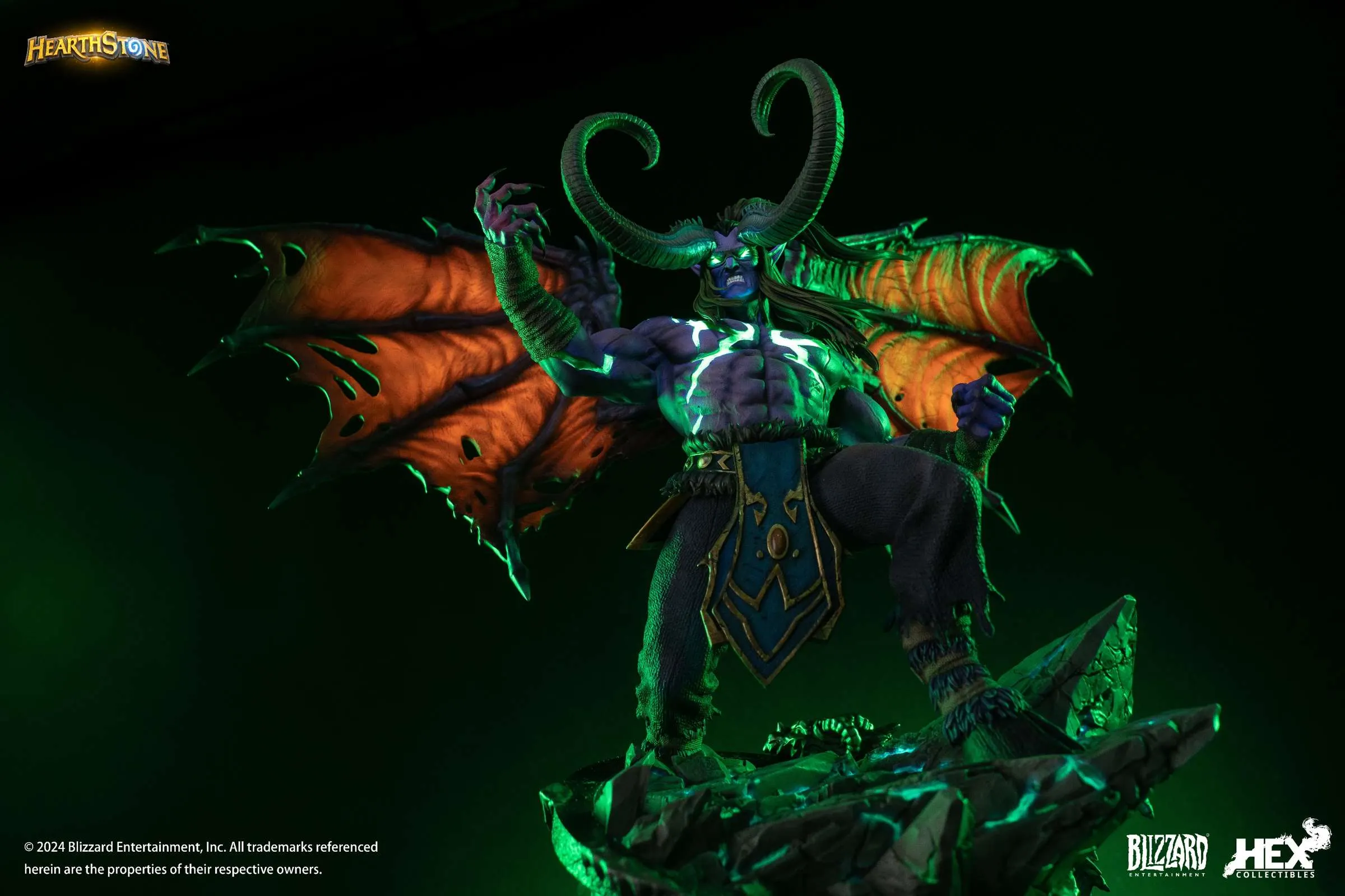Statue World Of Warcraft – Illidan Hearthstone – HEX 1/10 – 33cm – Résine – Précommande Juillet 2025