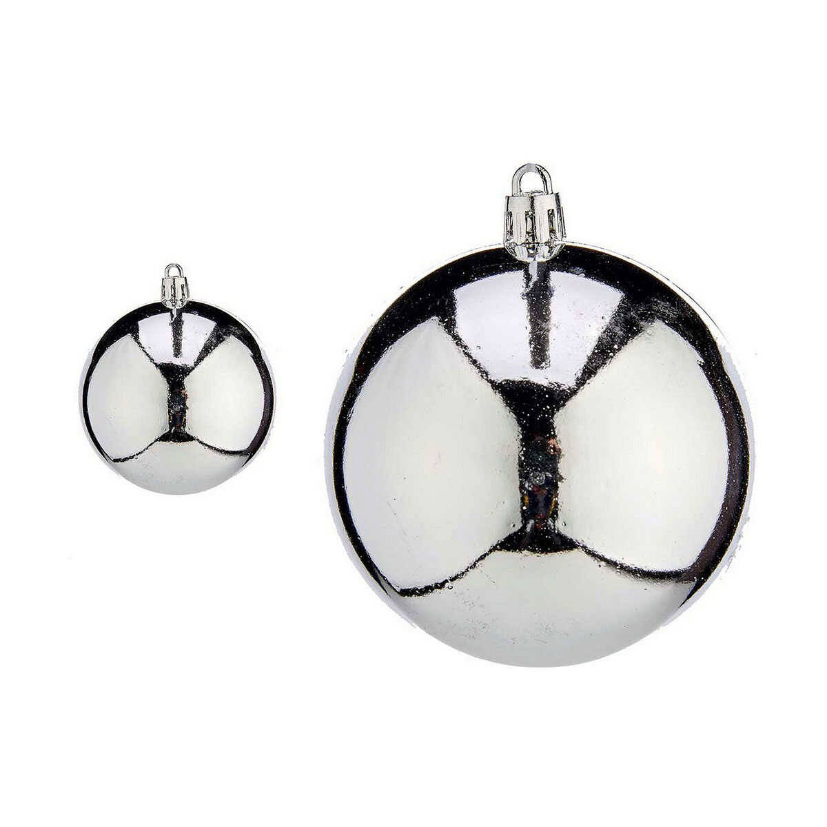 Christmas Baubles Krist+ K1912475-3 Silver Plastic &Oslash; 8 cm 16 Units