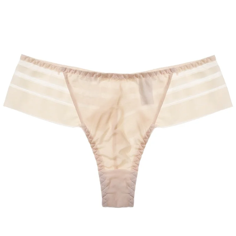 FINETOO Seamless Thongs Sexy Transparent Lace G-Strings M-XL Women Thong Panties Female Lingerie Ladies T-Back Underwear 2020