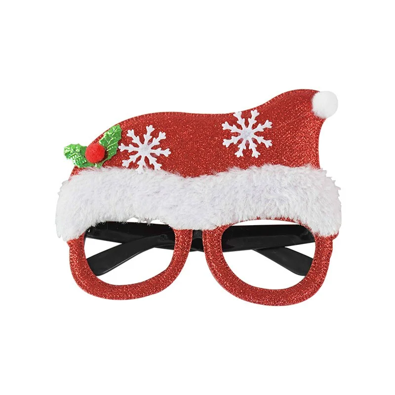 2022 Merry Christmas Glasses Santa Claus Snowman Christmas Decorations For Home Xmas Natal Navidad Decor New Year Kids Gifts