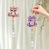 2Pcs 5D DIY Diamond Painting Sun Catcher Crystal Painting Ornaments (Owl)