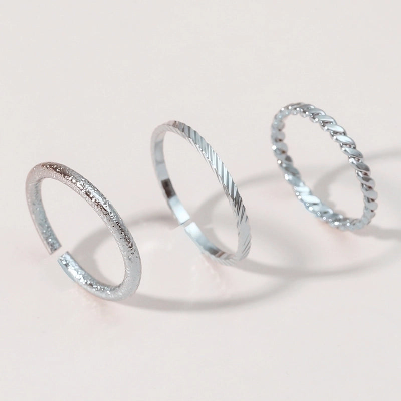 Ethnic Style Geometric Alloy Stainless Steel Rings