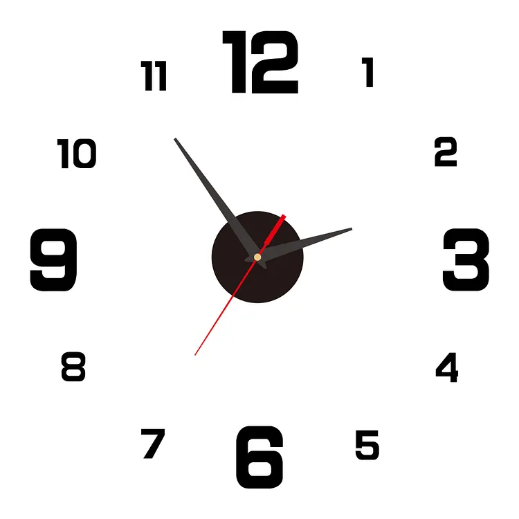 🥳2026 HOT SALE🥳⏰3D DIY Luminous Acrylic Wall Clock Set
