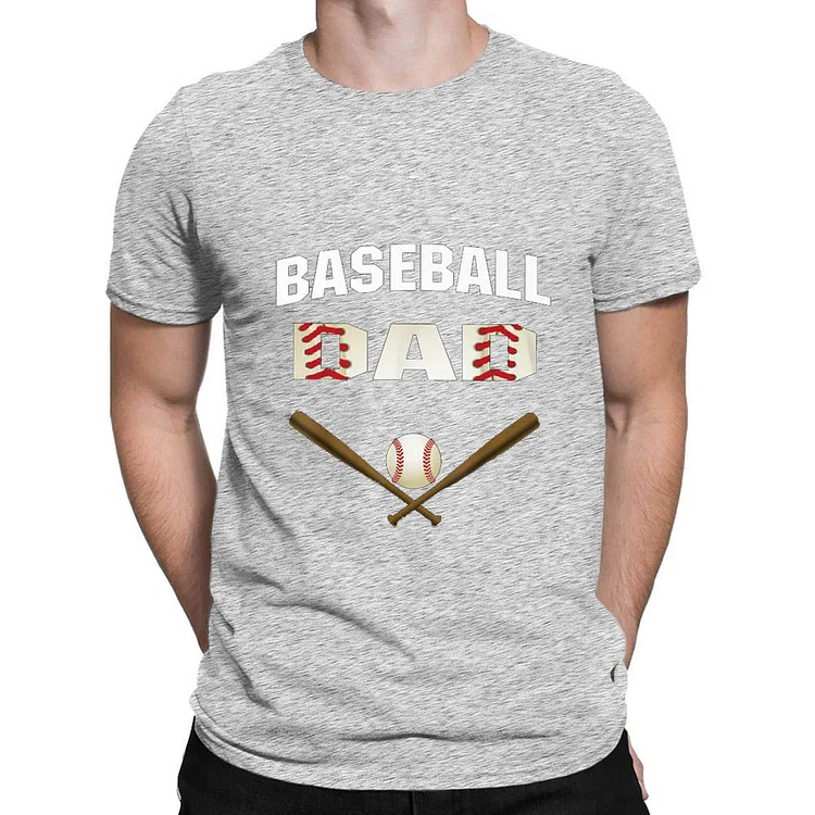 Baseball dad baseball mens T-Shirt Tee-01092-Annaletters