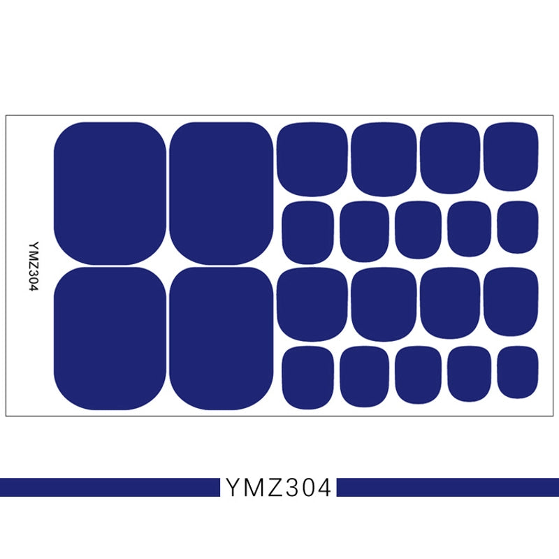 Foot Stickers Nail Stickers Full Solid Color 3d Toenail Stickers Patch