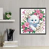 Diamond Painting-DIY Crystal Rhinestone Kitten Through