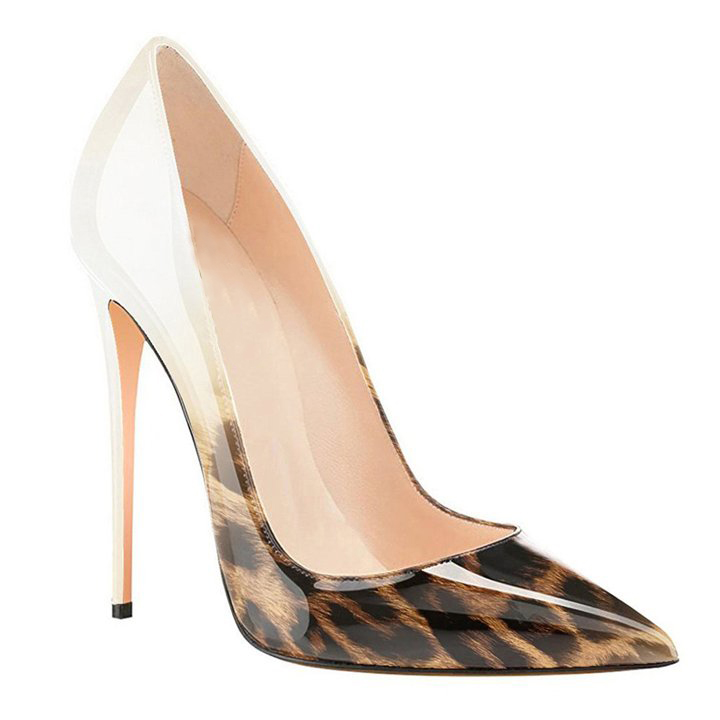 120mm Gradient High Heels Fashion Pumps Patent-MERUMOTE