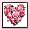 Love Pink Rose-11CT Stamped Cross Stitch 40*40cm/15.75*15.75in