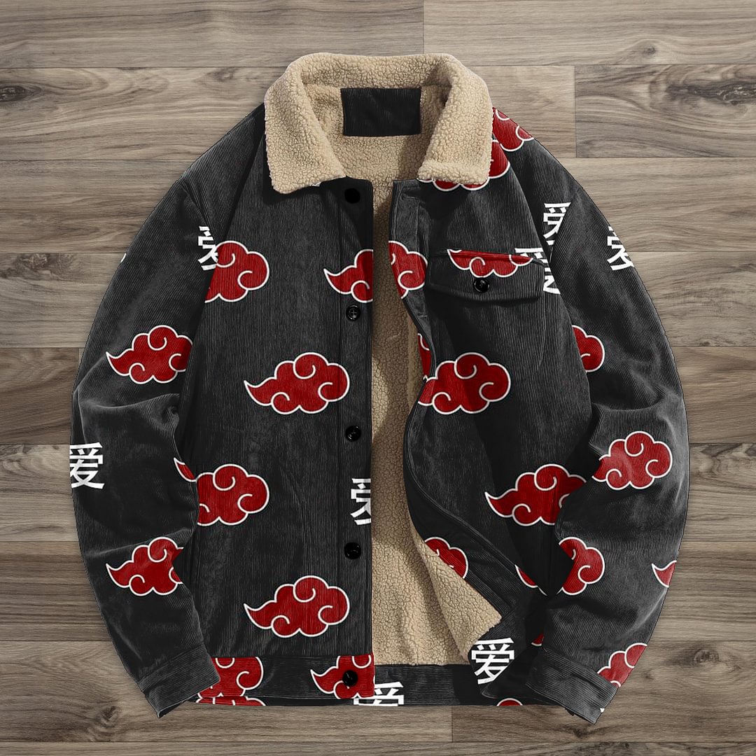 Retro fashion trendy brand printed street jacket
