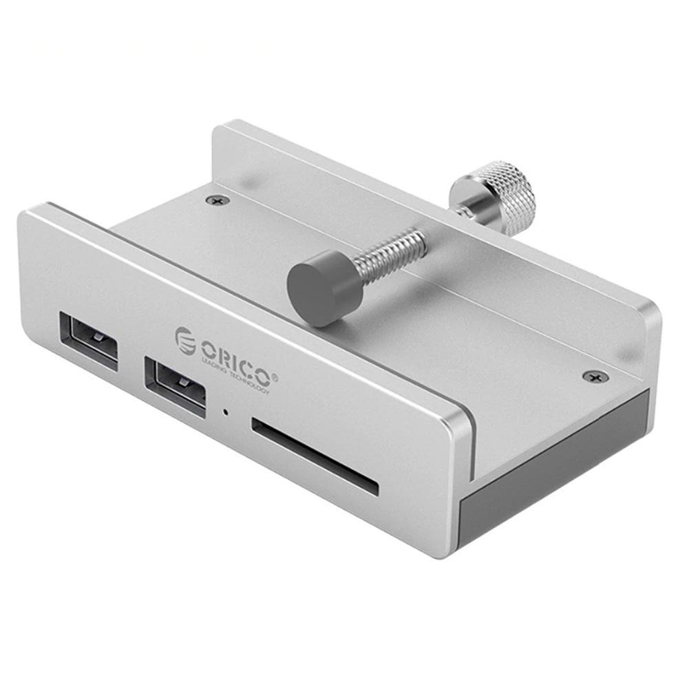 

ORICO MH2AC-U3 Clip-Type USB 3.0 HUB 3 Ports Splitter Station w/Card Reader, 501 Original
