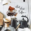 Coffee Time Self Adhesive Wall Sticker Home Cafe Decor