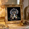 Jewel Puppy-Partial Special Shaped Diamond Painting 30*30CM