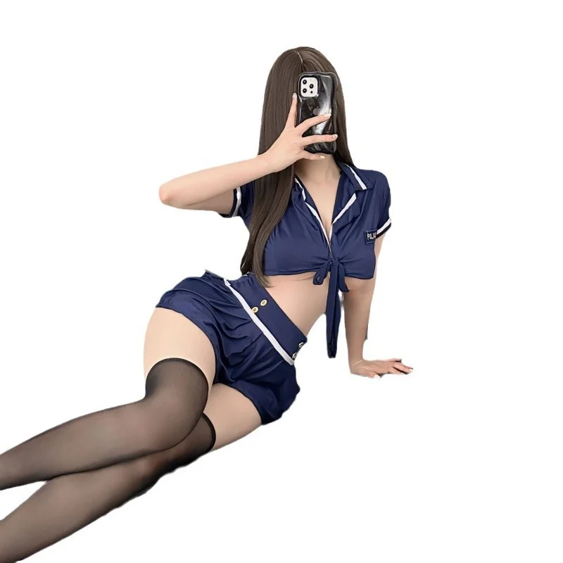 Uveng Thyinerie Lingerie Dress Large Size Sexy Little Breasted Night Shop Pure Pyjamas Secretary Dress Passion Set