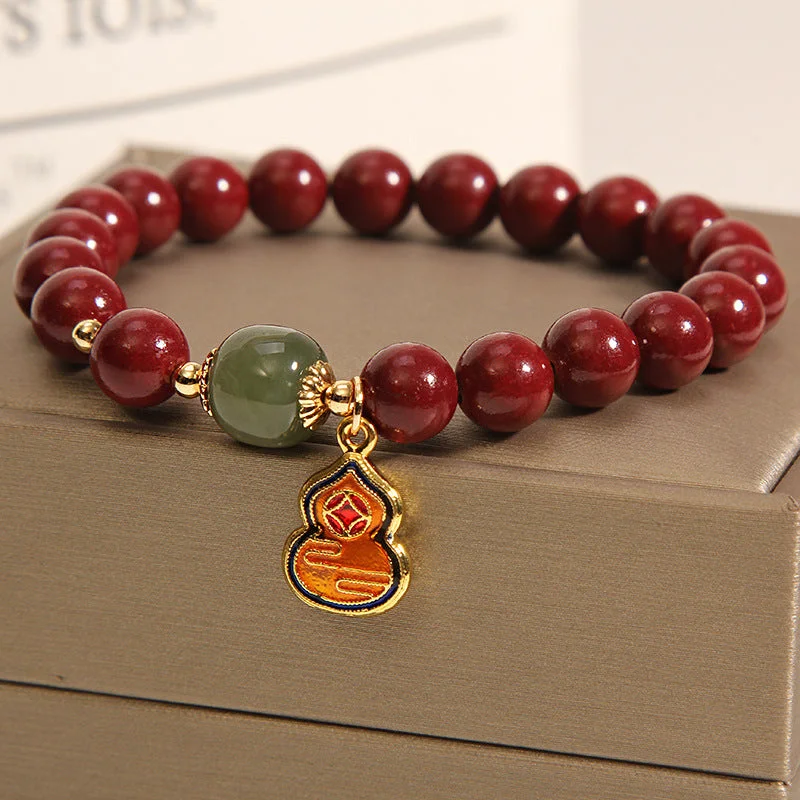 Cinnabar Gourd Buddha Protection Bracelet