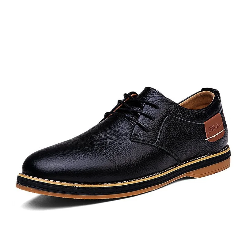 Men Large Size Office & Career Split Joint Leather Shoes
