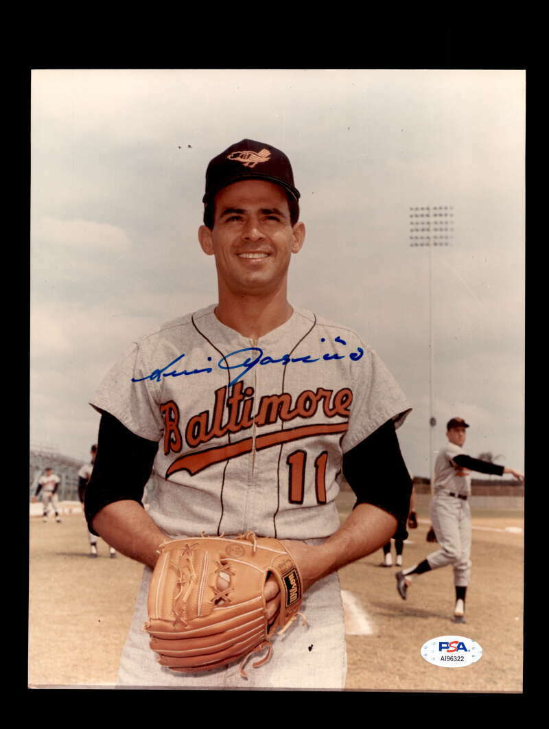 Luis Aparicio PSA DNA Coa Signed 8x10 Orioles Photo Poster painting Autograph