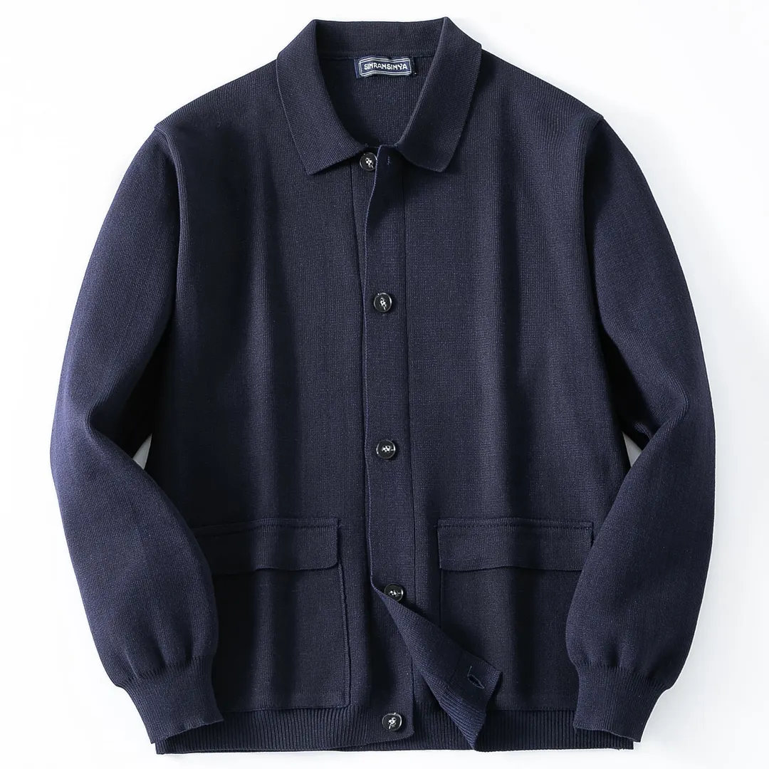 Uveng Uveng Men's High Density 12 Knit Jacket Stereo Three-Dimensional Packed Jacket Shirt SY0070