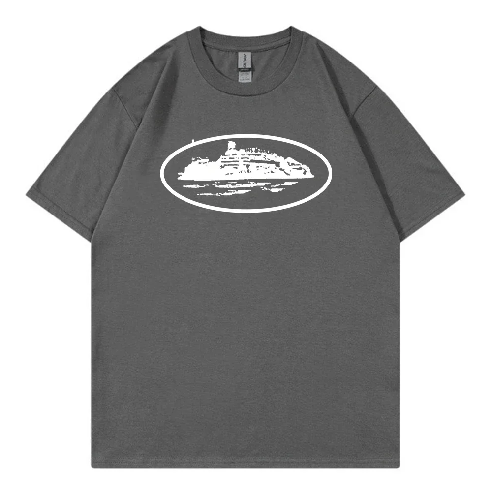 Unisex Vintage Trend Printed Casual Crew Neck Cotton Short SleeveT-shirts  