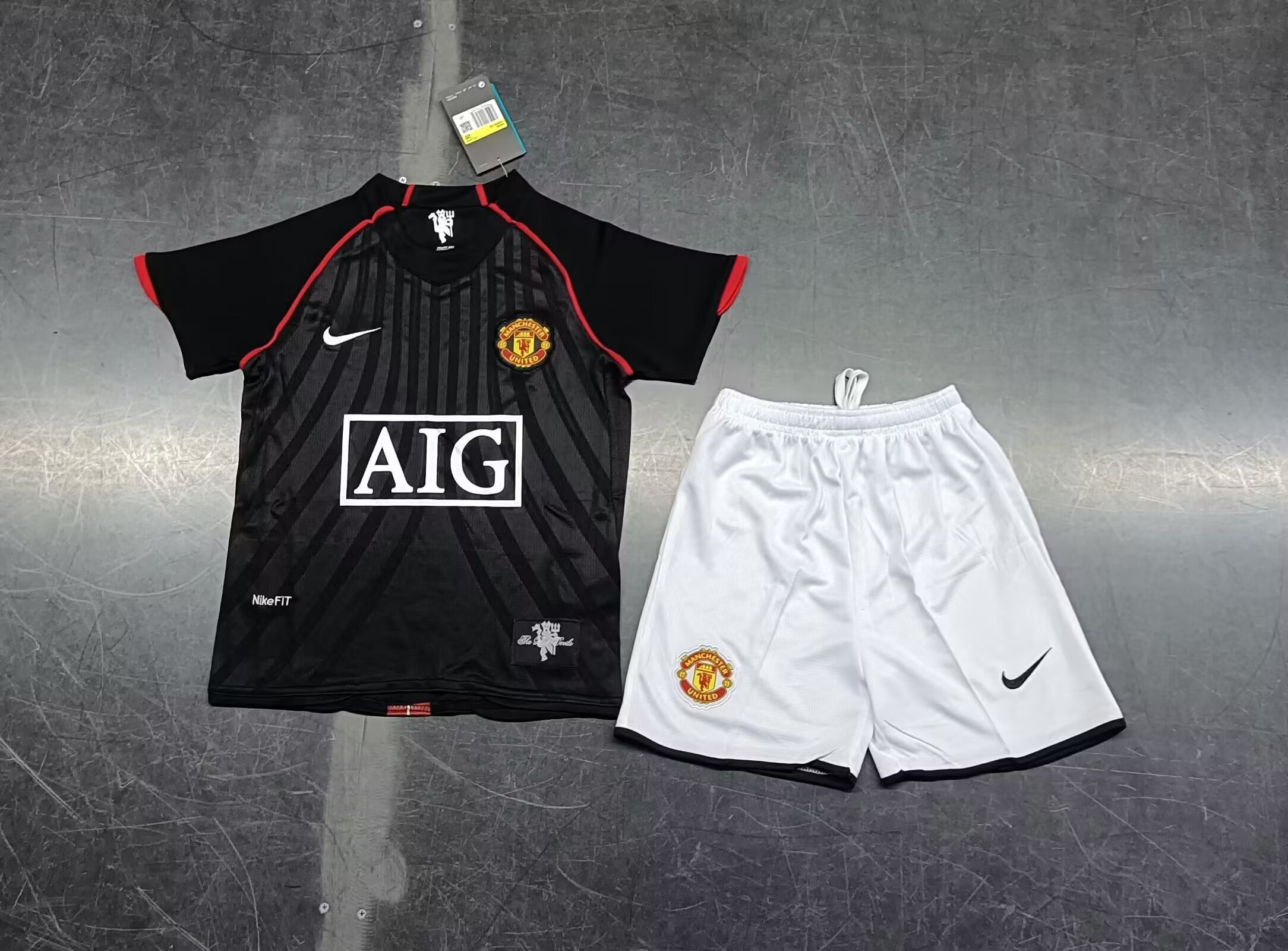 Retro 2007/2008 Manchester United Away Kids Kit Football jersey Thai Quality