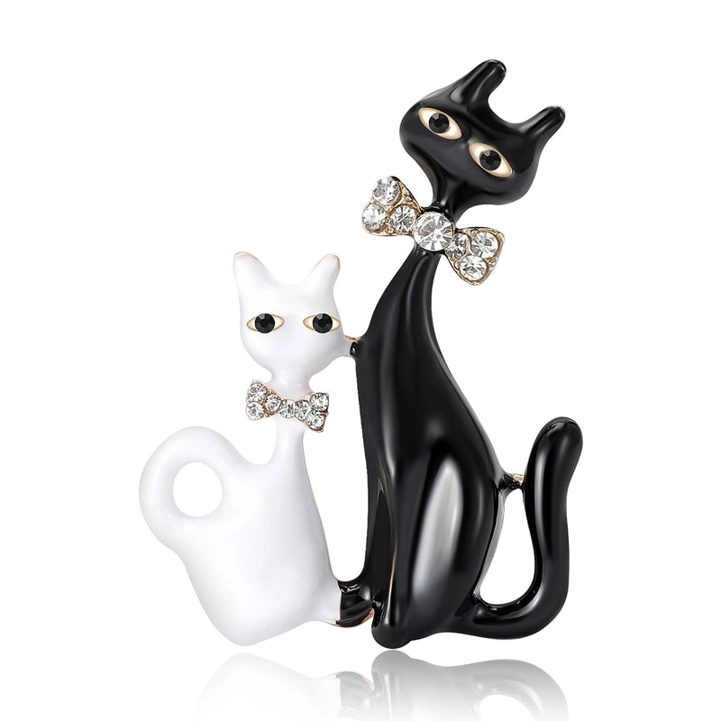 Cute Classic Style Pin Cat Alloy Enamel Women’s Brooches