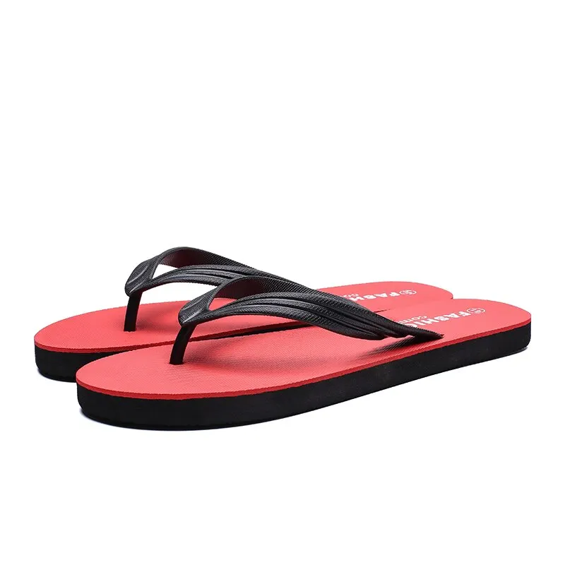 Men's Slippers 2021 New Summer Trend Fashion Personality Beach Flip Flops Outside Wear Non-Slip Wear-Resistant Flip-Flops Men