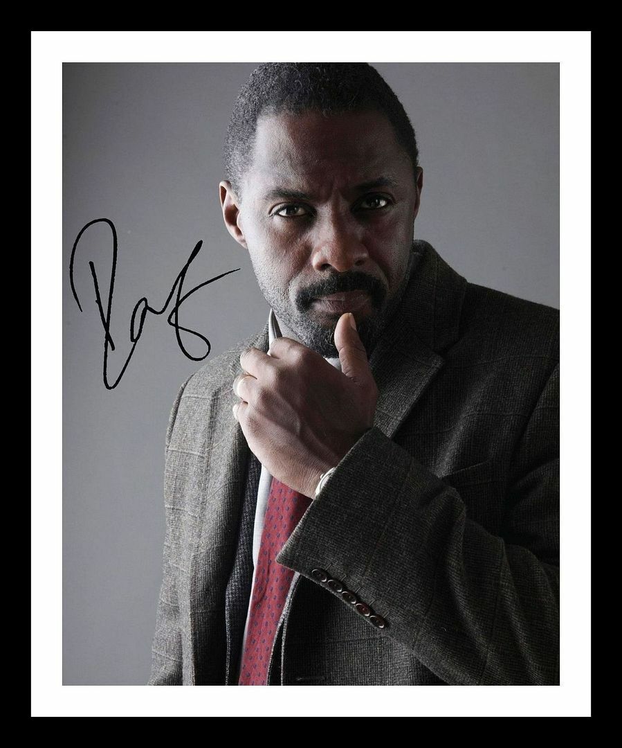 Idris Elba - Luther Autograph Signed & Framed Photo Poster painting