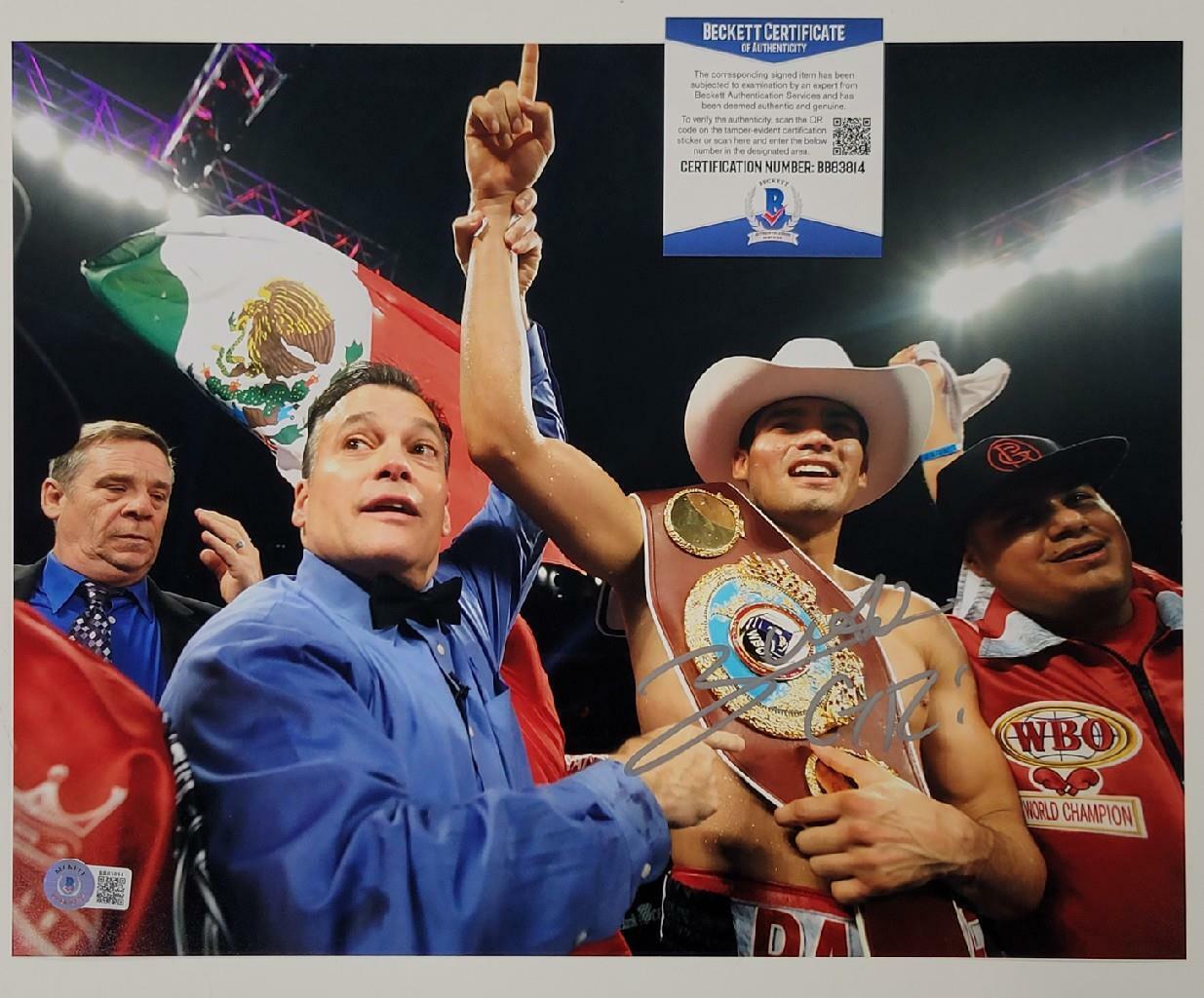 Gilberto Ramirez signed 11x14 Photo Poster painting WBO Boxing Champ Auto (C) ~ Beckett BAS COA