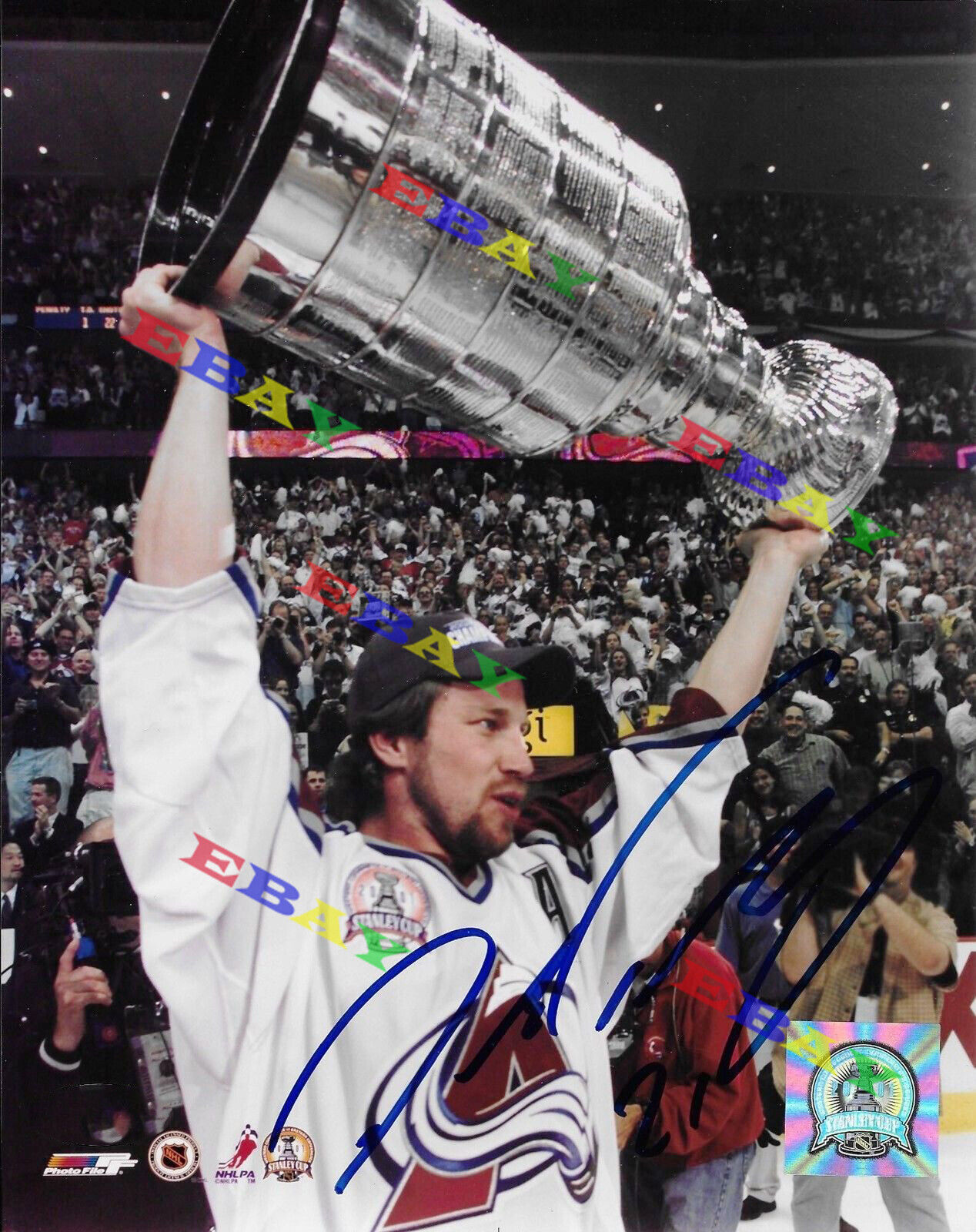 Peter Forsberg Colorado Avalanche Signed Autographed 8x10 Photo Poster painting Reprint