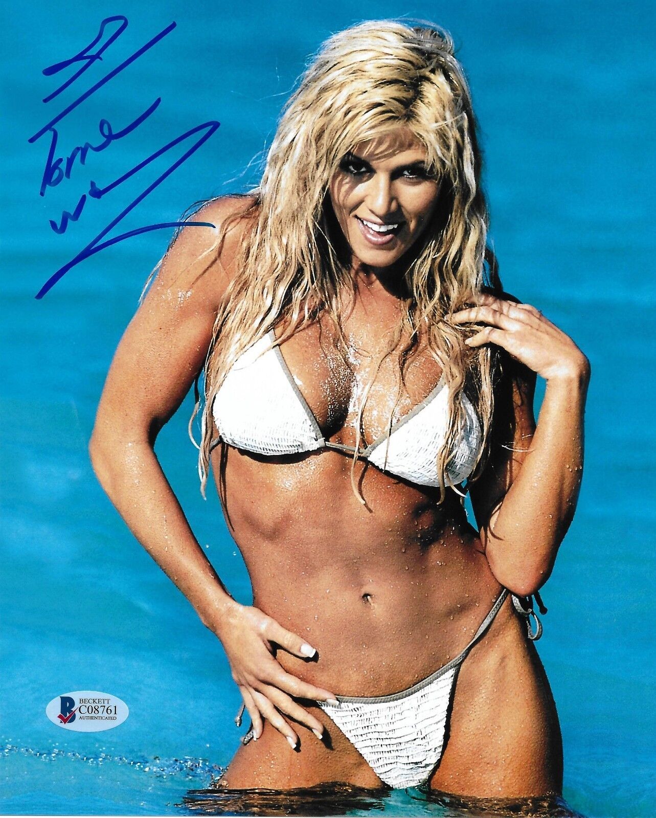 Torrie Wilson Signed 8x10 Photo Poster painting BAS Beckett COA WWE Playboy Picture Autograph 24