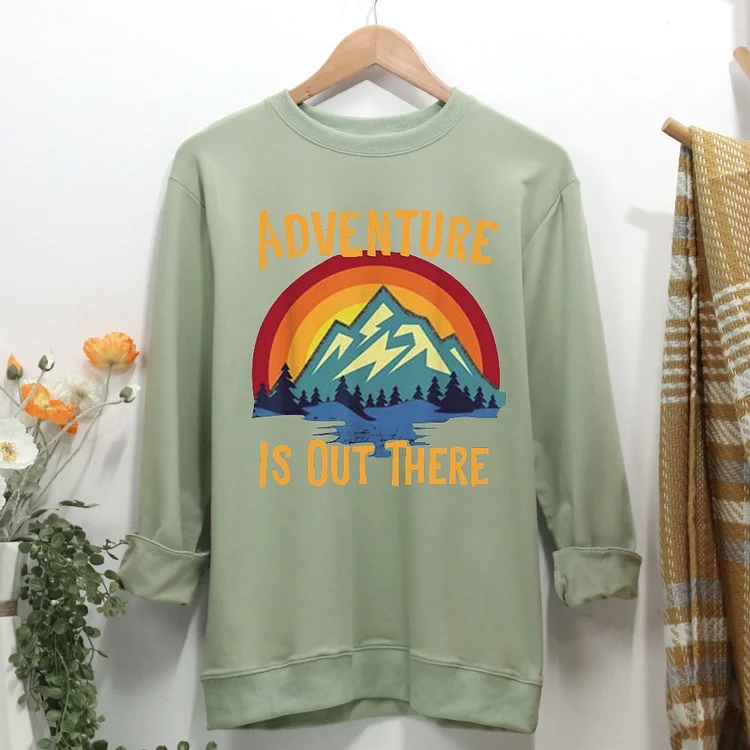 Big mountain rainbow Women Casual Sweatshirt-Annaletters
