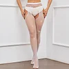 Large Size Hollow Out Mesh Stockings Women Crystal Crotchless Pantyhose Sexy Lingerie Shiny Sexy Tights Thigh High Stockings