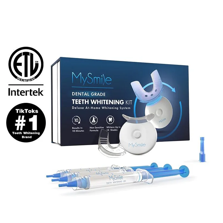 Original Teeth Whitening Kit with 5x LED Light, 18% Carbamide Peroxide Oral Care Halloween Black Friday Christmas Deal