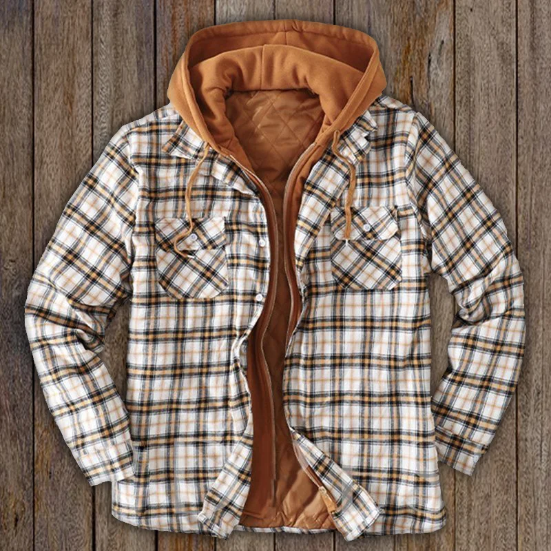 Check Hooded Jacket