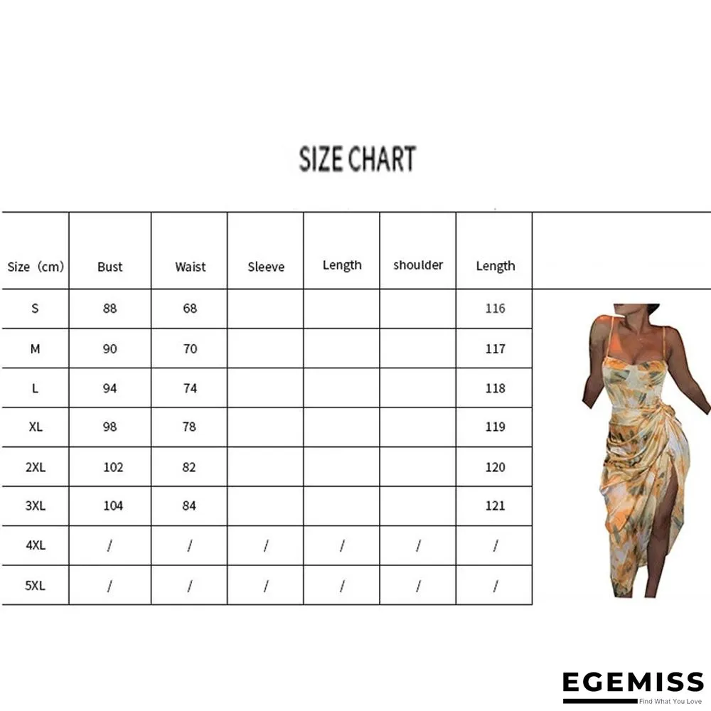 Women's Sexy Suspender Printed Dress In Summer | EGEMISS