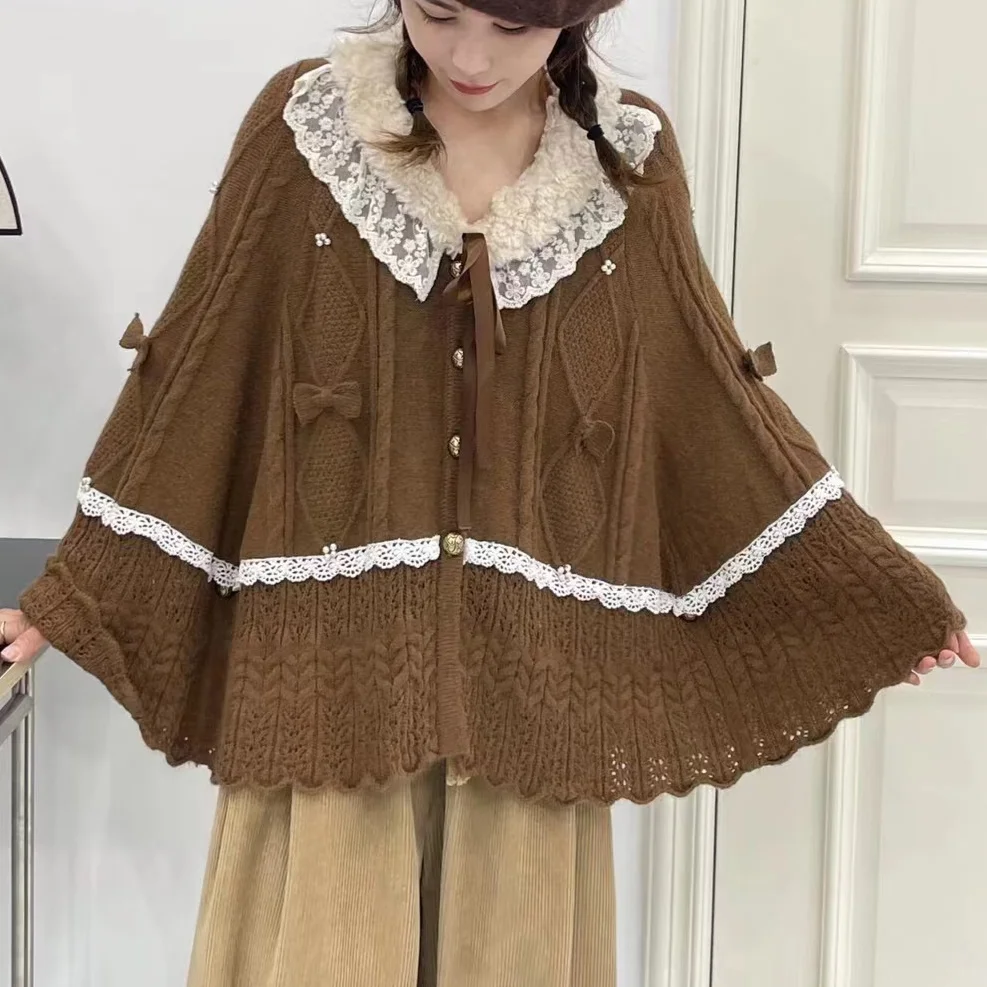 Chicfifth Sweater Women Winter Long Sleeve High Quality Autumn Vintage Top Knitted Cardigan