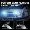KIMLATAR H7 LED Bulb Super Bright 1:1 Halogen Mini Size H7/H18 LED Bulbs Fog Lights Pack of 2