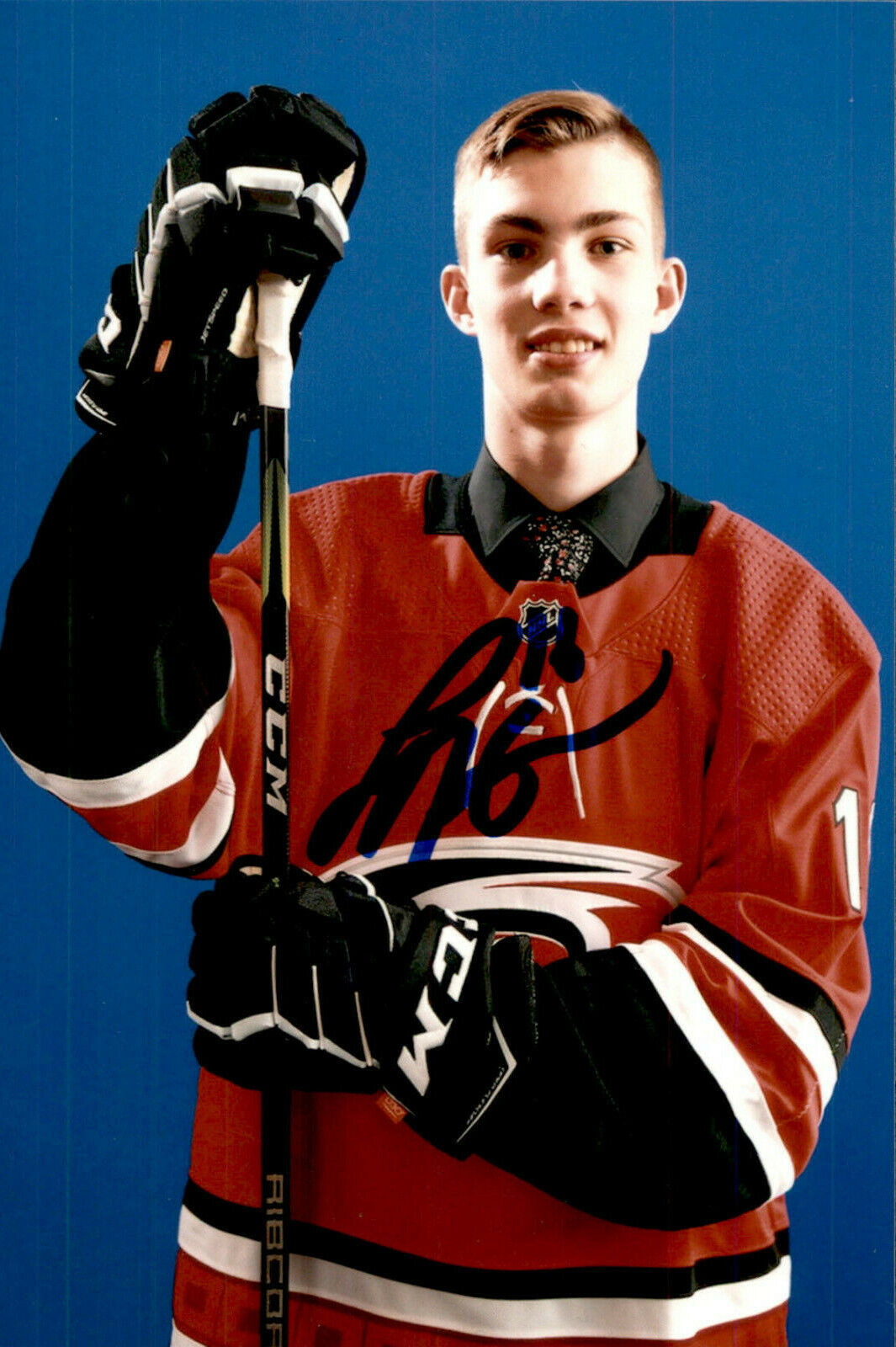 Luke Henman SIGNED autographed 4x6 Photo Poster painting CAROLINA HURRICANES SEATTLE KRAKEN #2