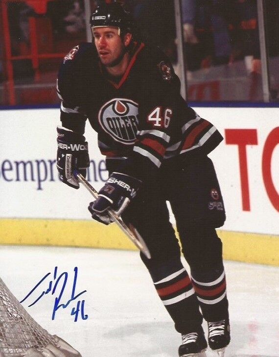 Todd Reirden signed Edmonton Oilers 8x10 Photo Poster painting autographed