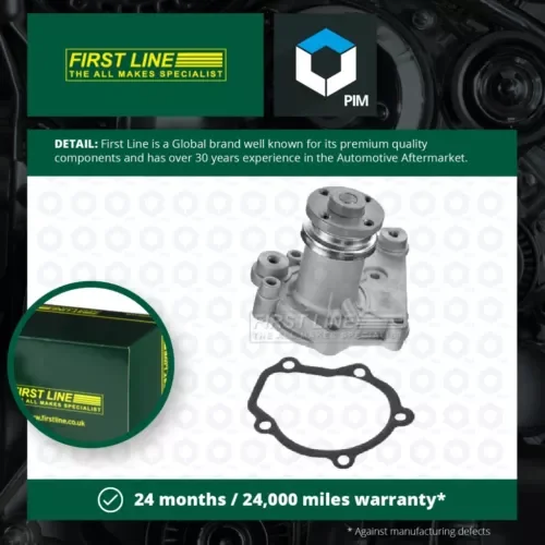 Water Pump fits SUZUKI SAMURAI SJ410 1.0 88 to 04 F10A Coolant Firstline Quality Parts