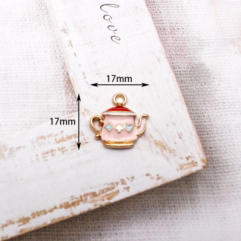 10 Pieces Retro Nostalgic Style Alloy Oil Drop DIY Jewelry Accessories 80 90 S Feeling Bicycle Sewing Machine Camera Pendant